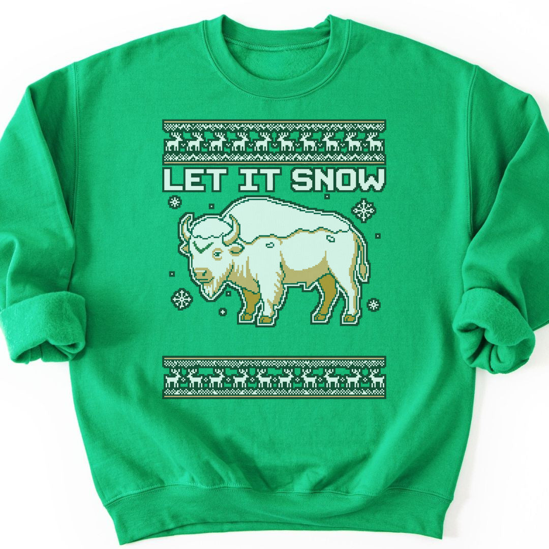 Let It Snow Sweatshirt - Irish Green