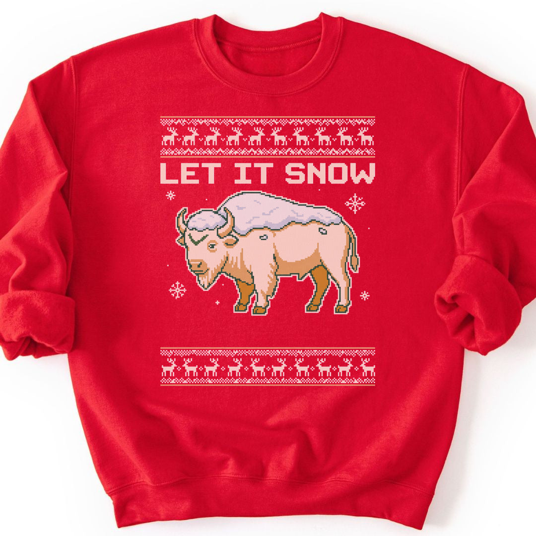 Let It Snow Sweatshirt - Red
