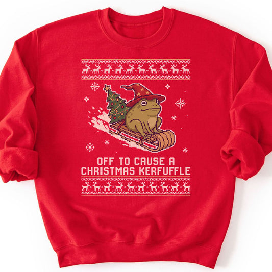 Christmas Kerfuffle Sweatshirt - Red
