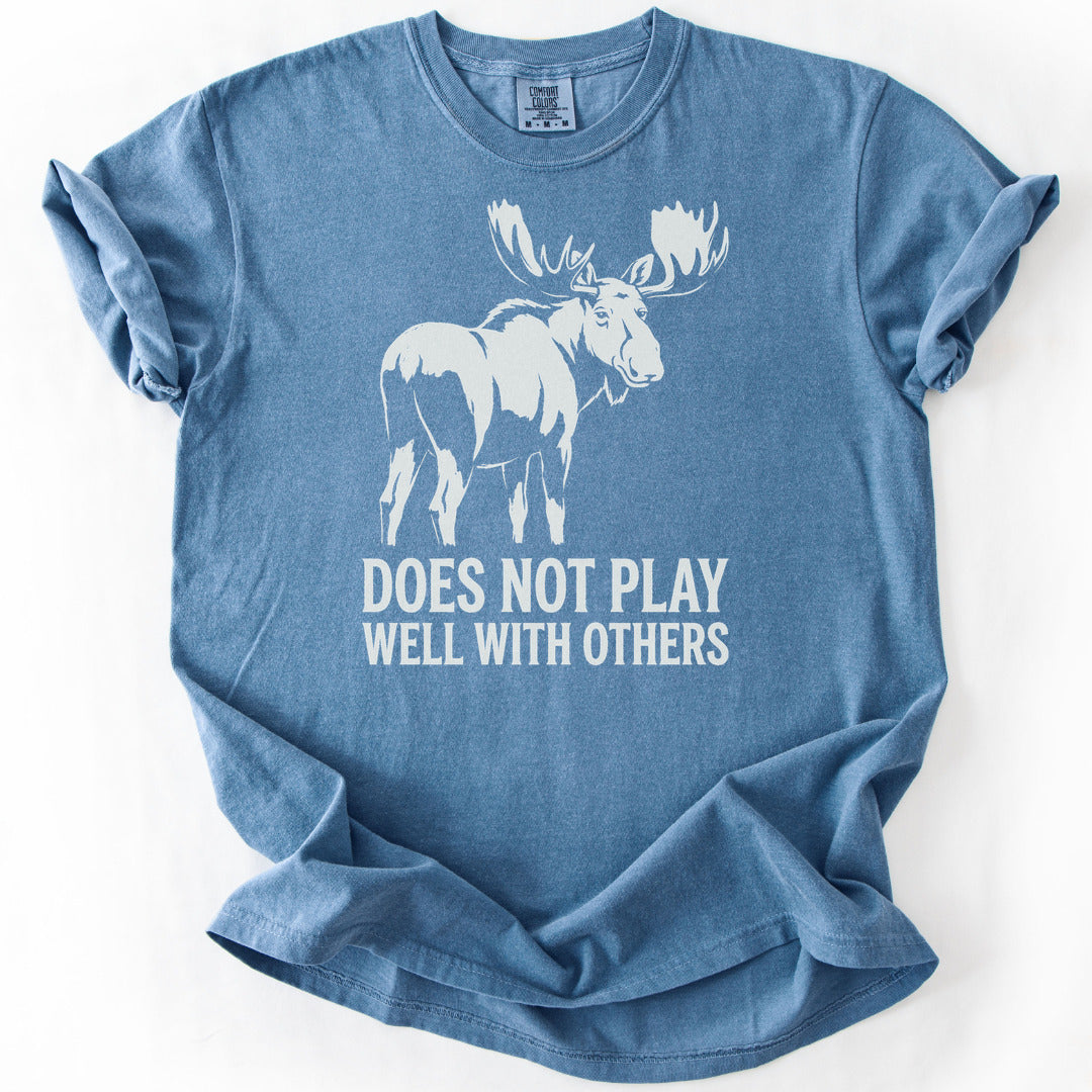 Does Not Play Well With Others Premium - Blue Jean