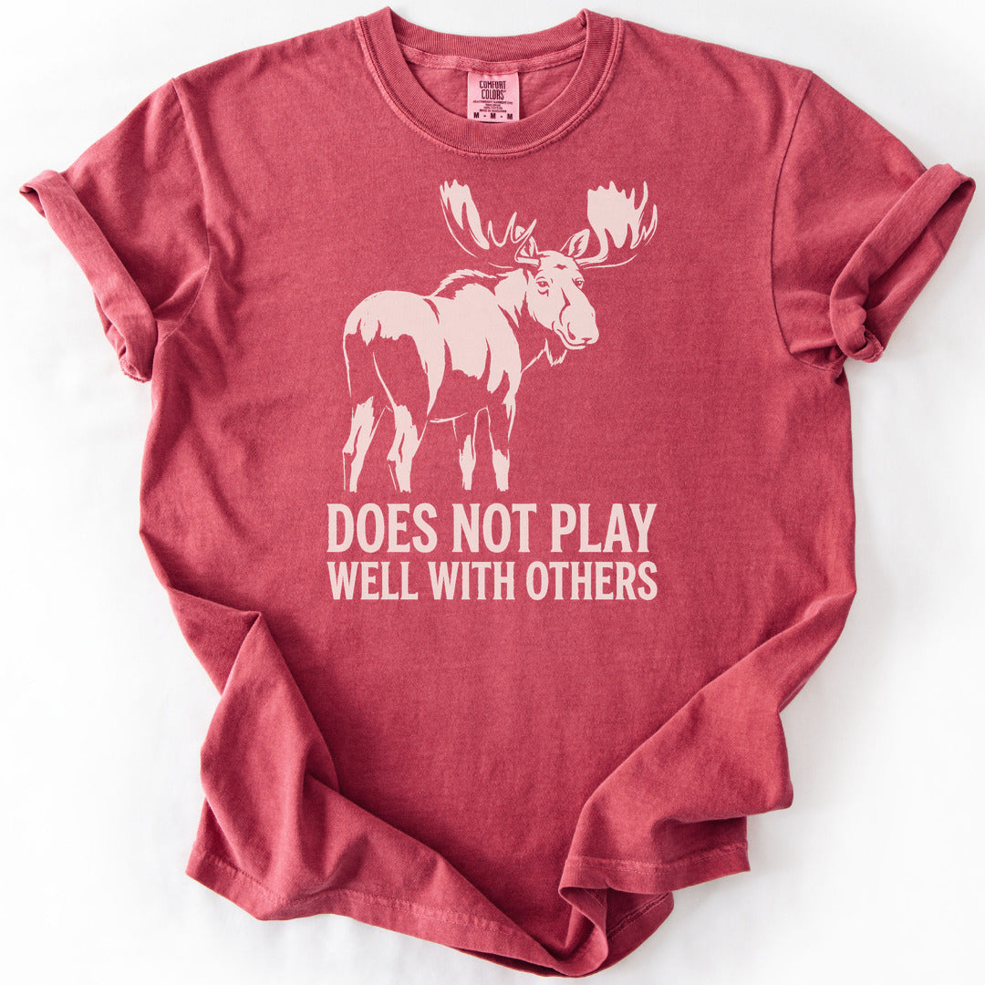 Does Not Play Well With Others Premium - Crimson