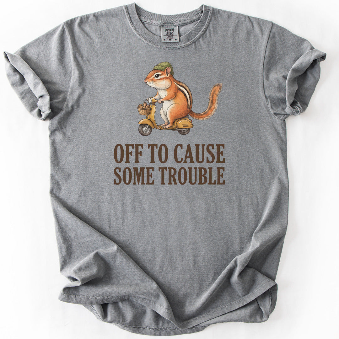 Off to Cause Some Trouble Premium - Grey