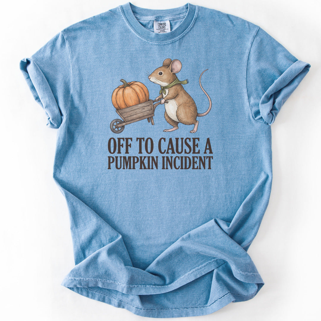 Off to Cause a Pumpkin Incident II Premium - Washed Denim