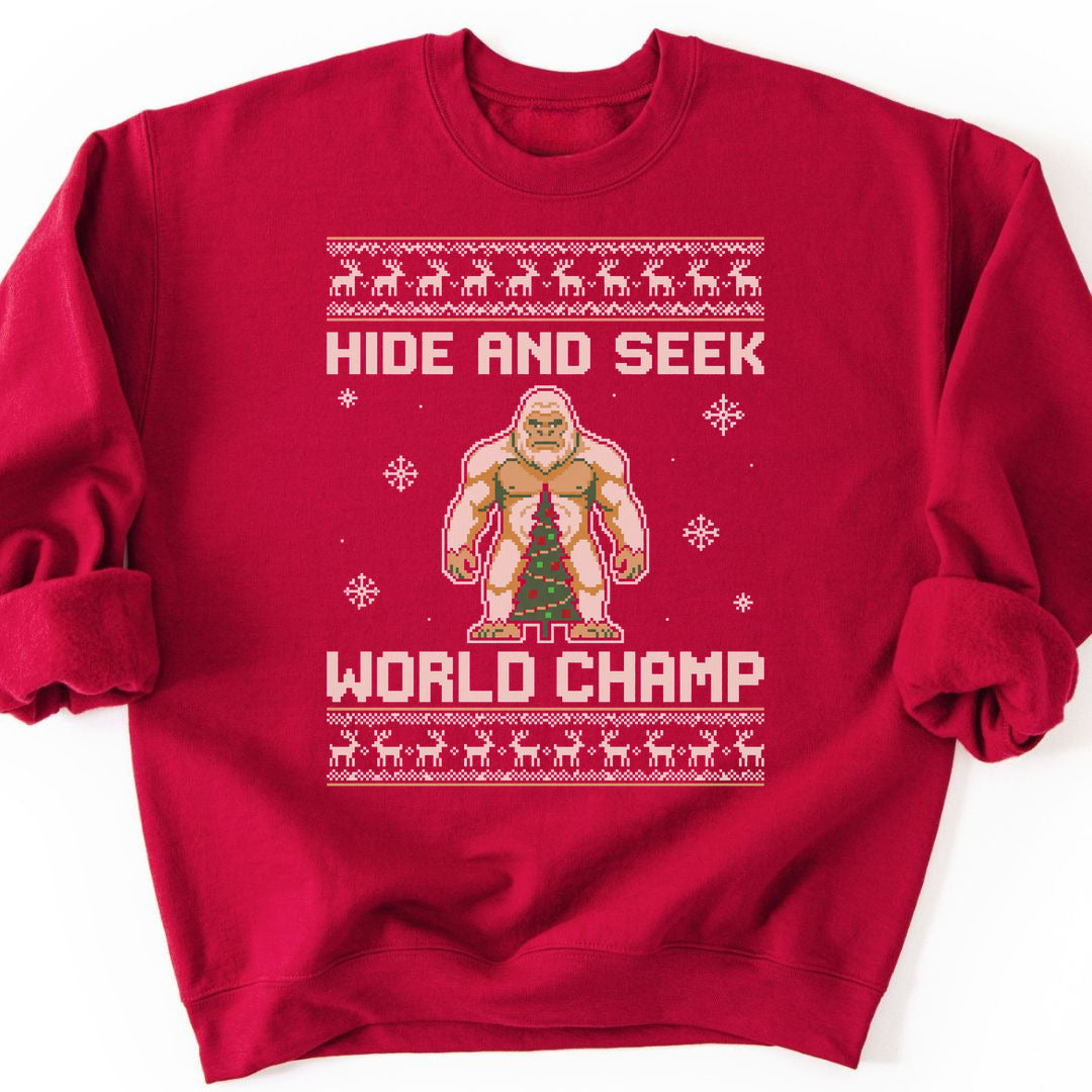 Hide-and-Seek Champ Sweatshirt - Cardinal Red