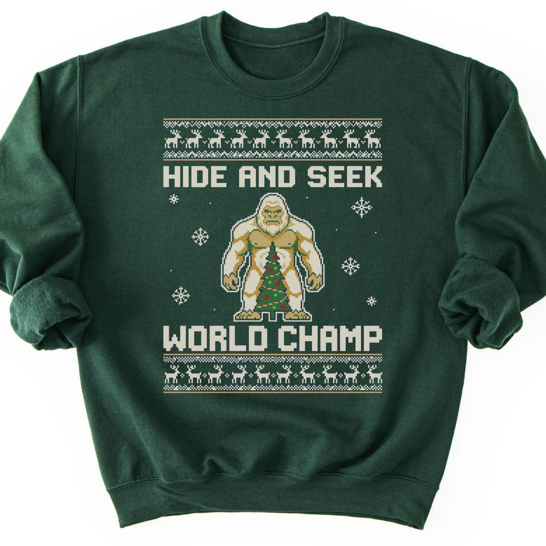 Hide-and-Seek Champ Sweatshirt - Forest Green