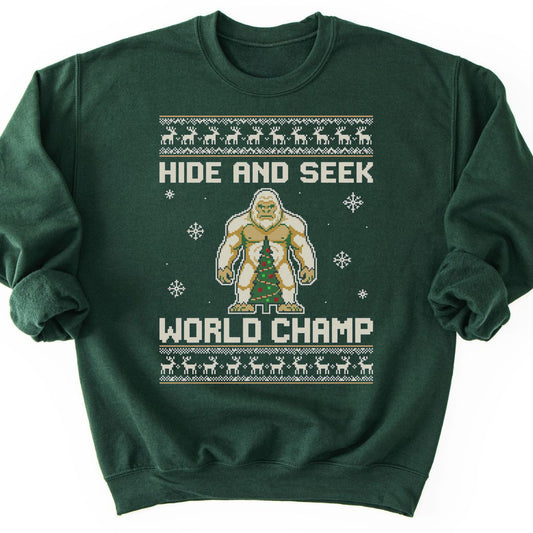 Hide-and-Seek Champ Sweatshirt - Forest Green