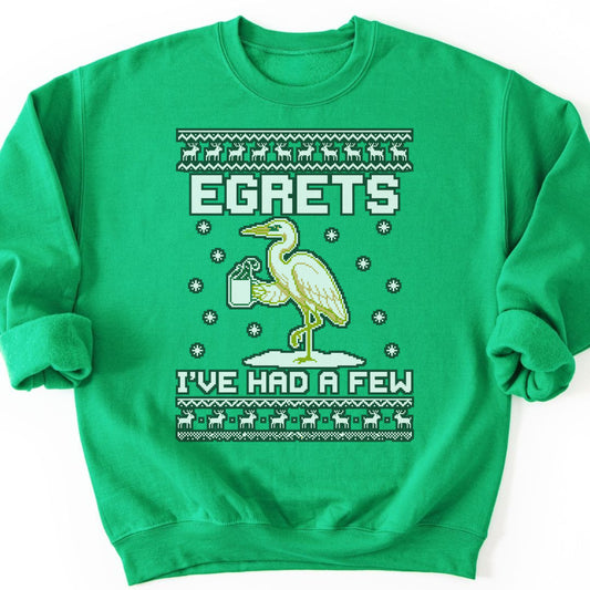 Eggnog Egret Sweatshirt - Irish Green