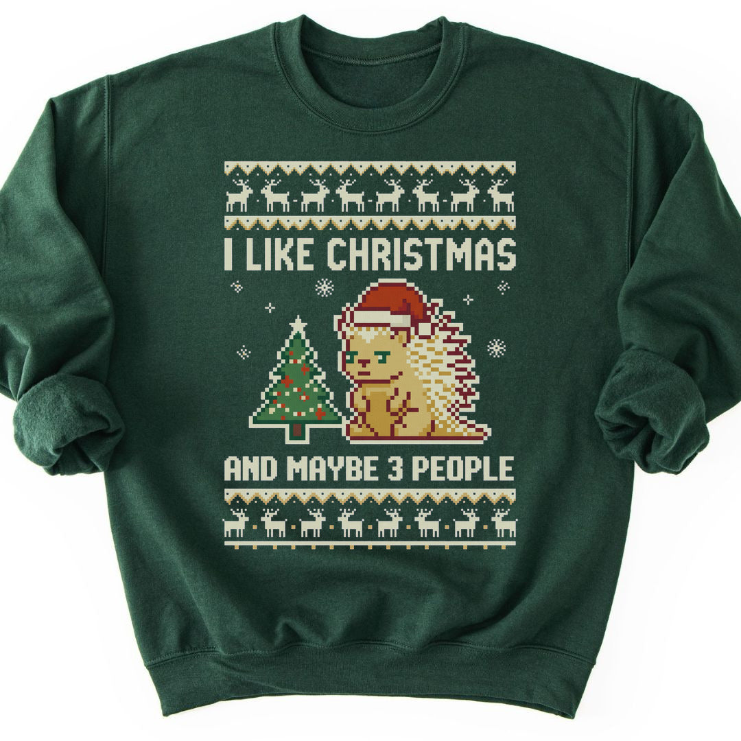 Maybe 3 People Sweatshirt - Forest Green