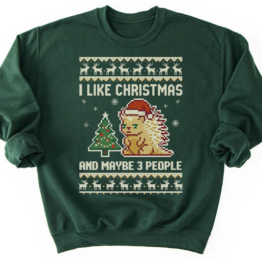 Maybe 3 People Sweatshirt - Forest Green