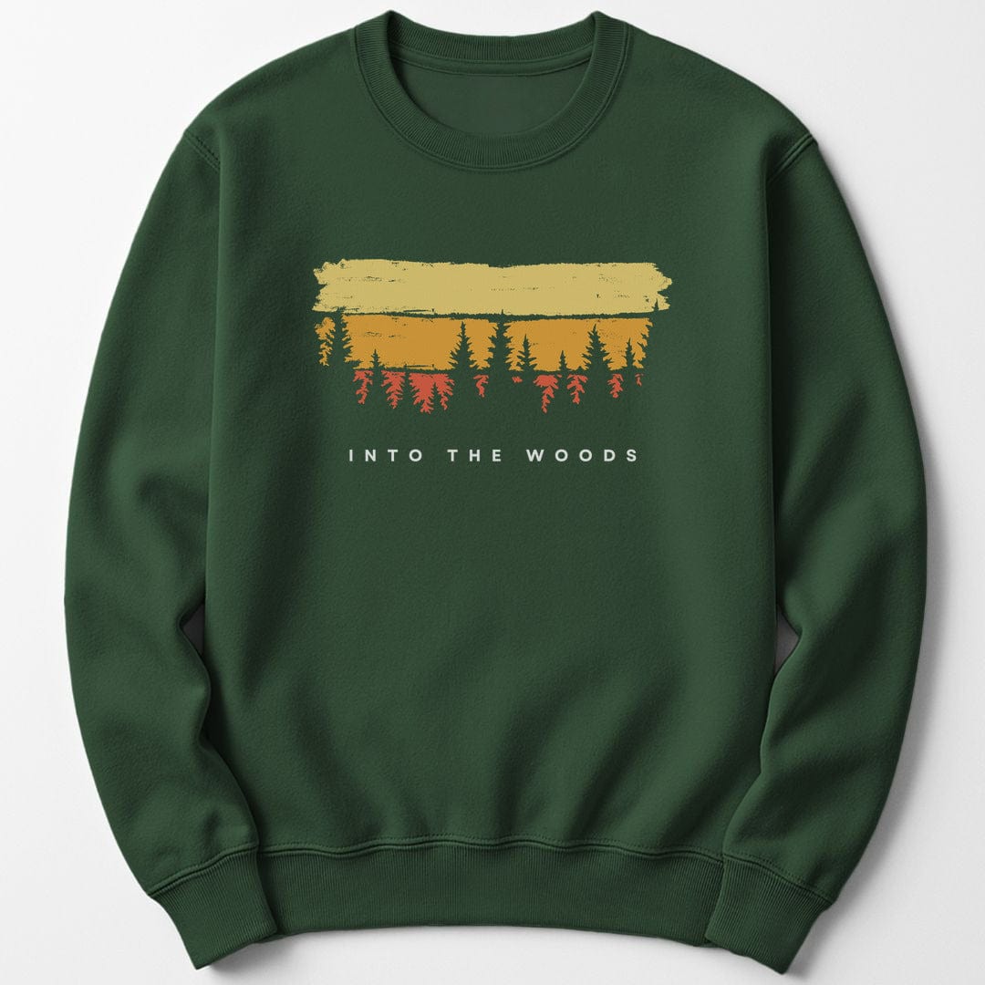 Sweatshirt Forest Green / S Into the Woods Sunset Sweatshirt