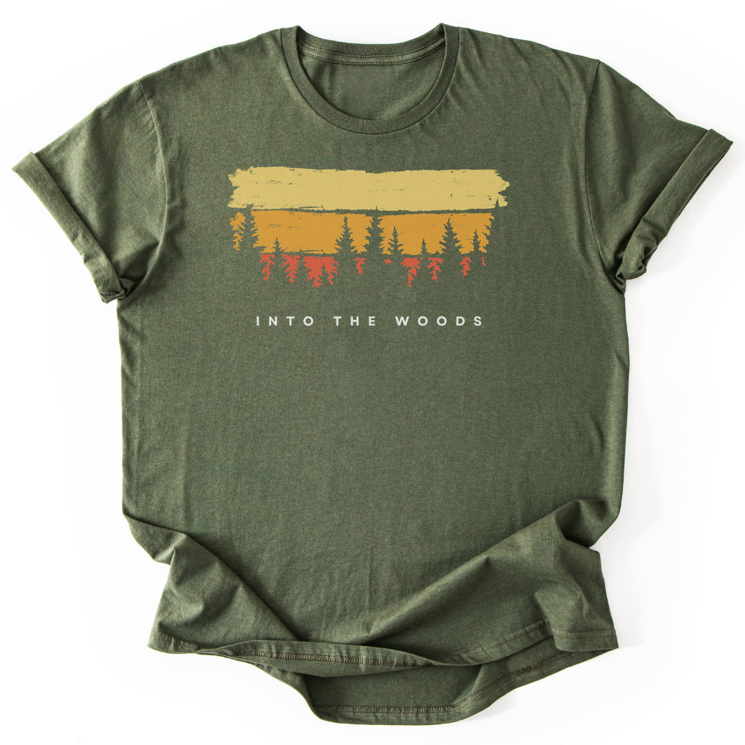 T-Shirt Military Green / S Into the Woods Sunset T-Shirt