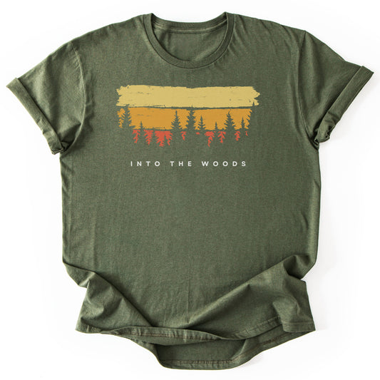 T-Shirt Military Green / S Into the Woods Sunset T-Shirt