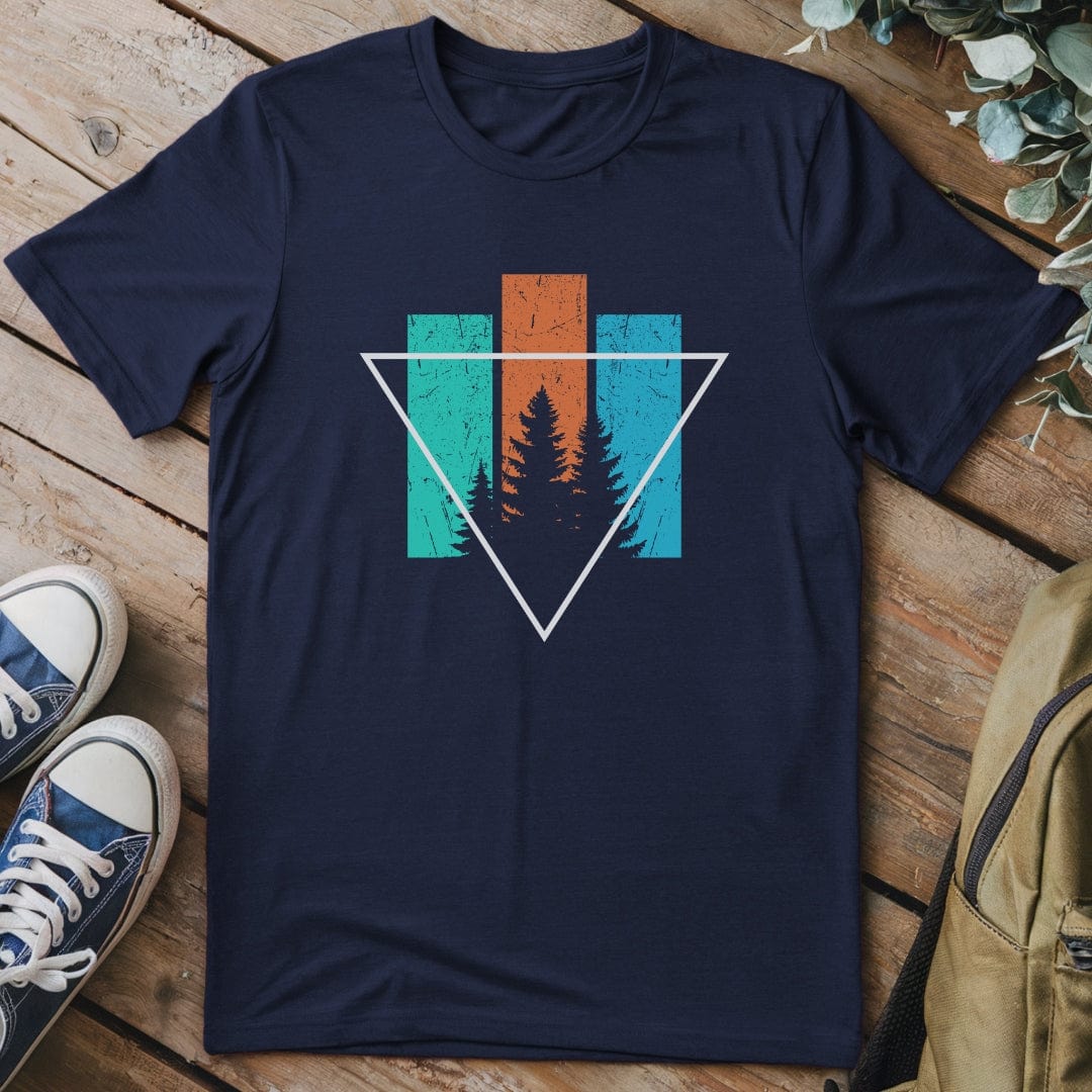 T-Shirt Navy / S Nature Triangle T-Shirt