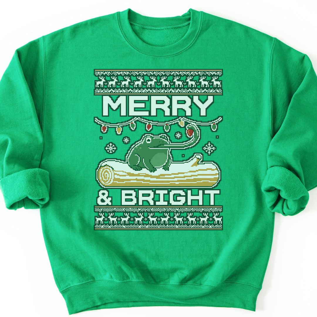 Merry & Bright Sweatshirt - Irish Green