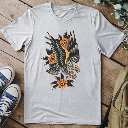 T-Shirt Sport Grey / S Flower Eagle T-Shirt