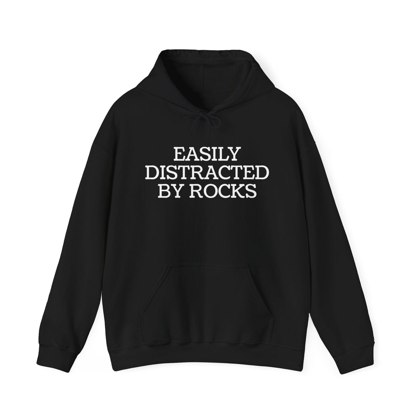 Hoodie Black / S Easily Distracted By Rocks Hoodie