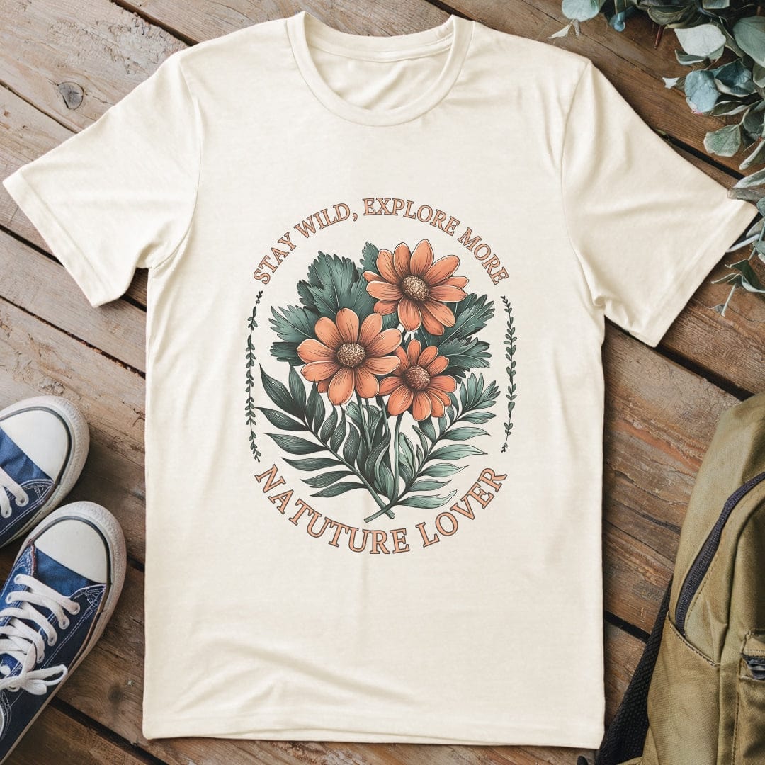 T-Shirt Natural / S Stay Wild Flowers T-Shirt