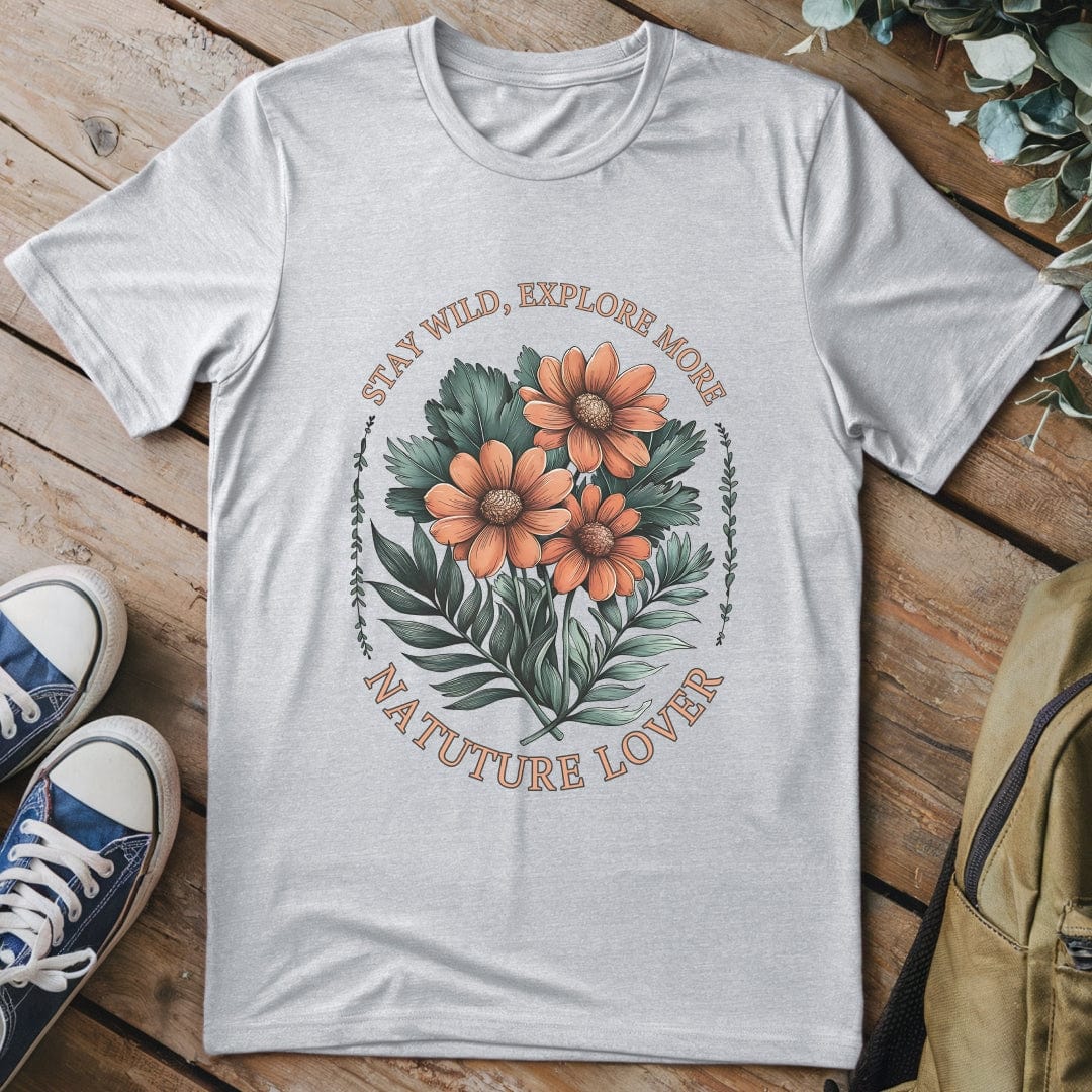 T-Shirt Sport Grey / S Stay Wild Flowers T-Shirt