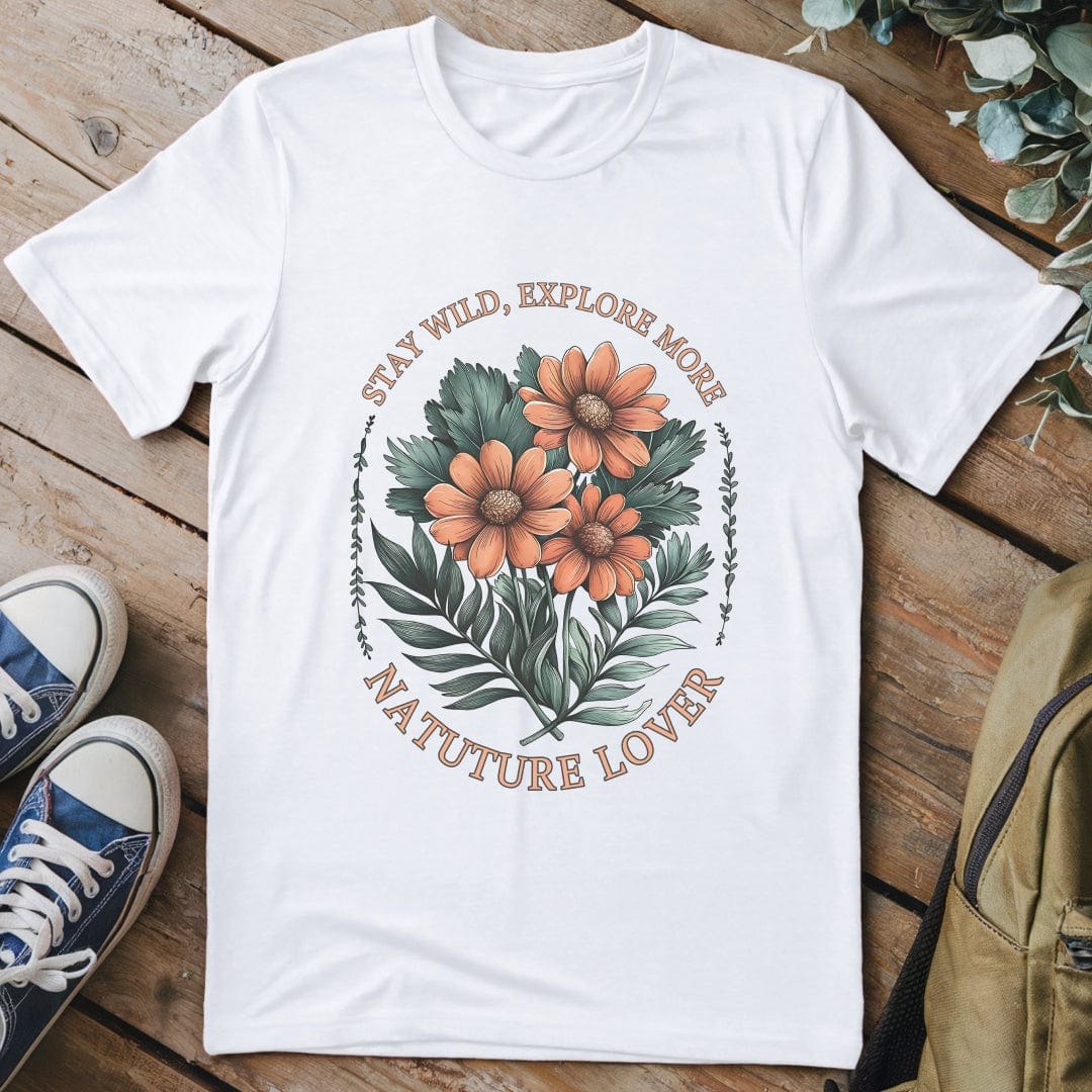 T-Shirt White / S Stay Wild Flowers T-Shirt