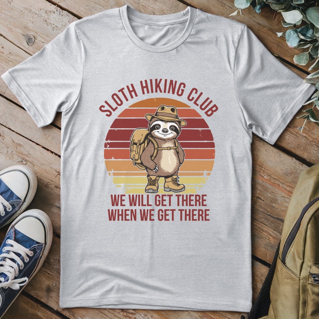 T-Shirt Sport Grey / S Sloth Hiking Club Retro T-Shirt