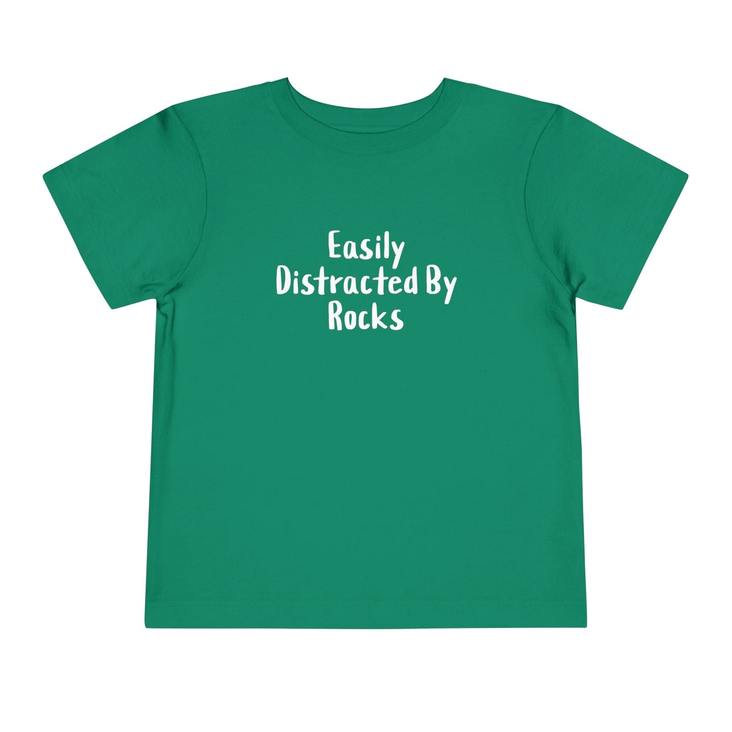 Kids clothes Kelly / 2T Easily Distracted By Rocks Premium Toddler T-Shirt (Front & Back Print)