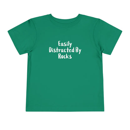Kids clothes Kelly / 2T Easily Distracted By Rocks Premium Toddler T-Shirt (Front & Back Print)