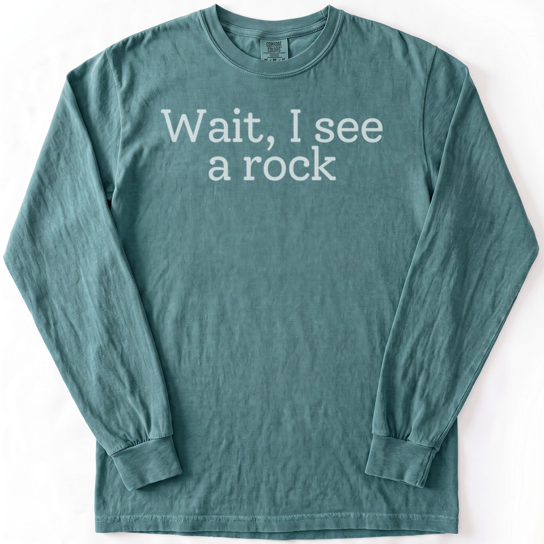 Wait, I see a rock Premium LS - Comfort Colors garment-dyed long sleeve in Blue Spruce from Summit Soul
