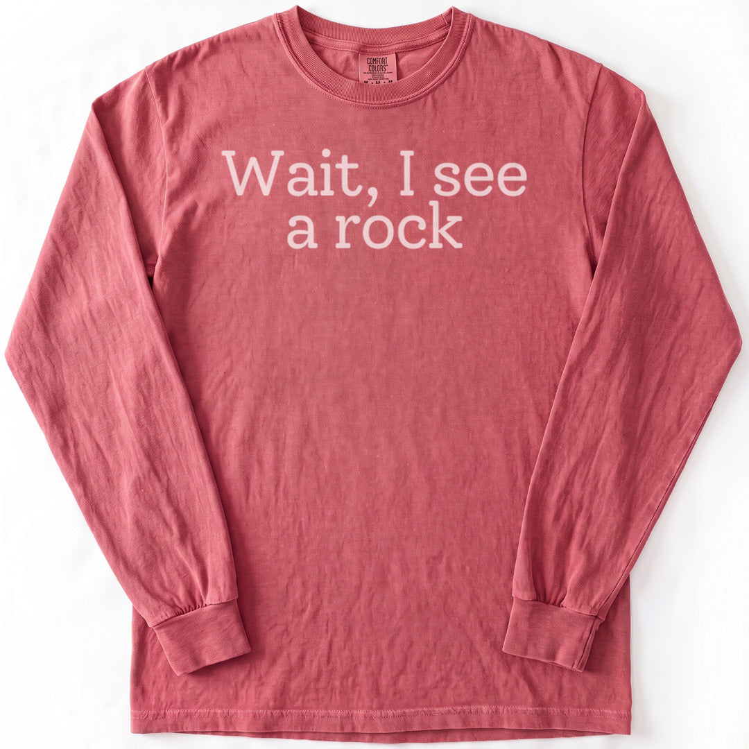 Wait, I see a rock Premium LS - Comfort Colors garment-dyed long sleeve in Crimson from Summit Soul