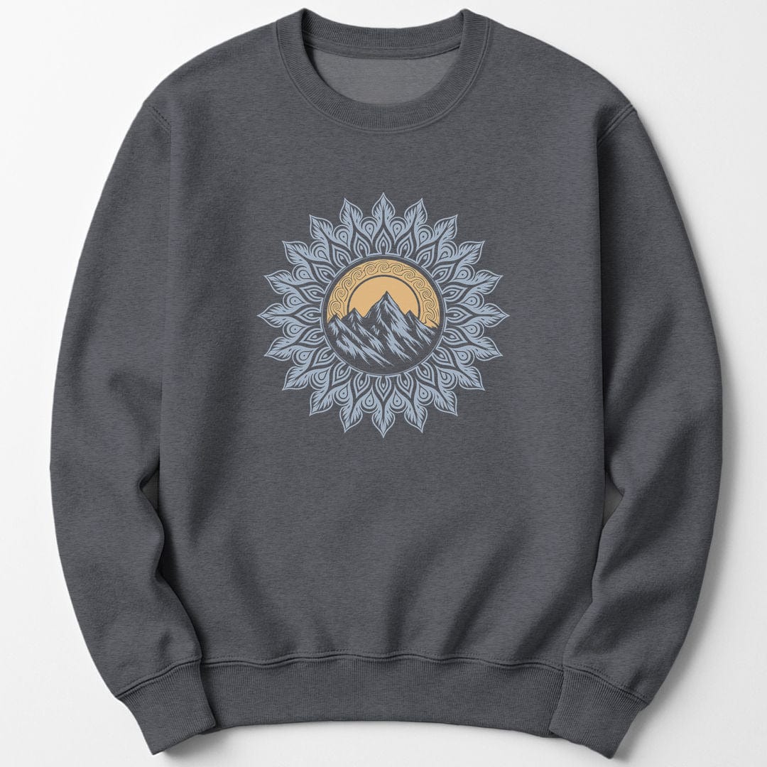 Sweatshirt Dark Heather / S Mountain Mandala Sweatshirt