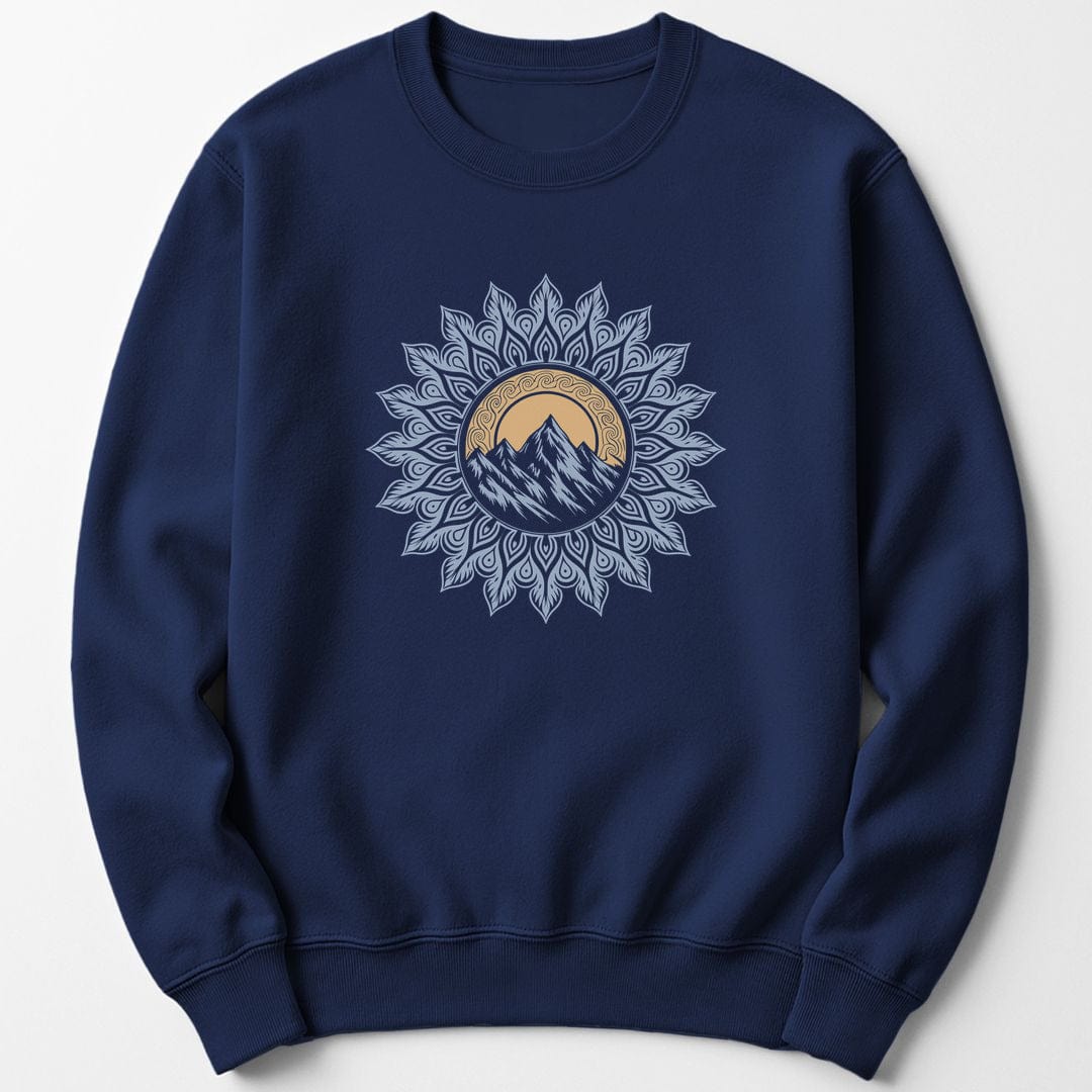 Sweatshirt Navy / S Mountain Mandala Sweatshirt