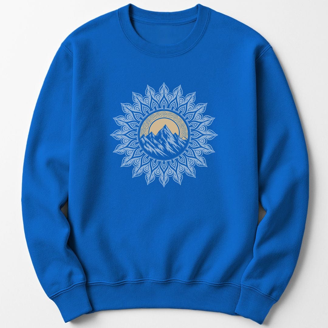 Sweatshirt Royal / S Mountain Mandala Sweatshirt