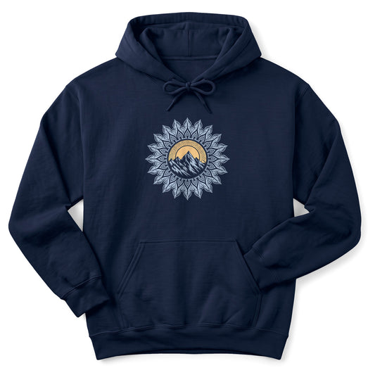 Hoodie Navy / S Mountain Mandala Hoodie