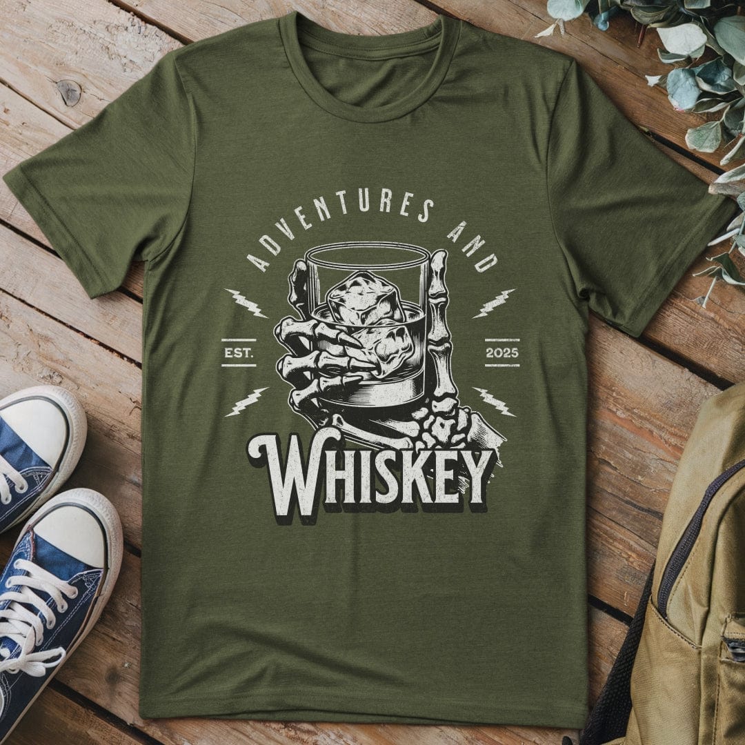 T-Shirt Adventures And Whiskey T-Shirt