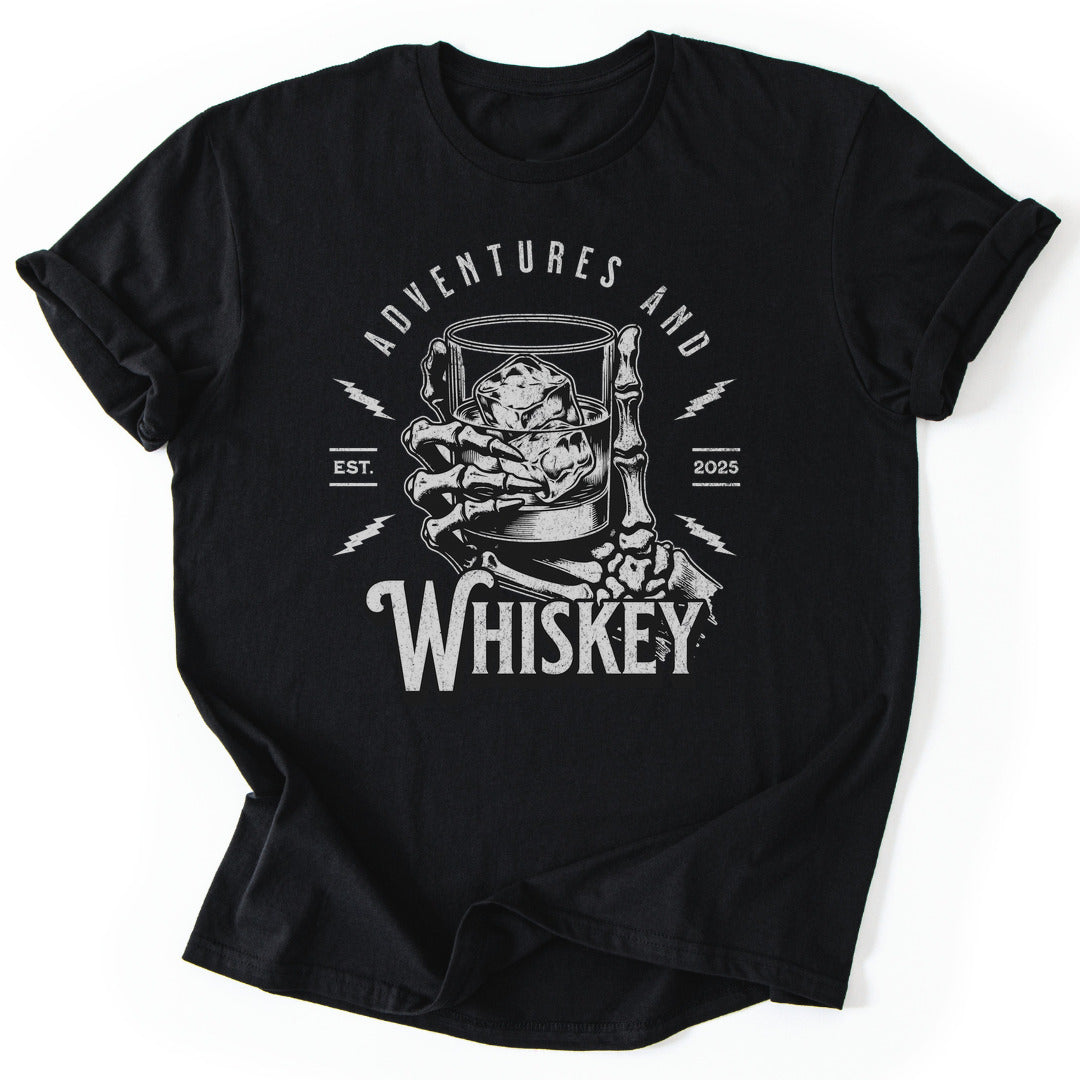 T-Shirt Black / S Adventures And Whiskey