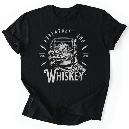 T-Shirt Black / S Adventures And Whiskey