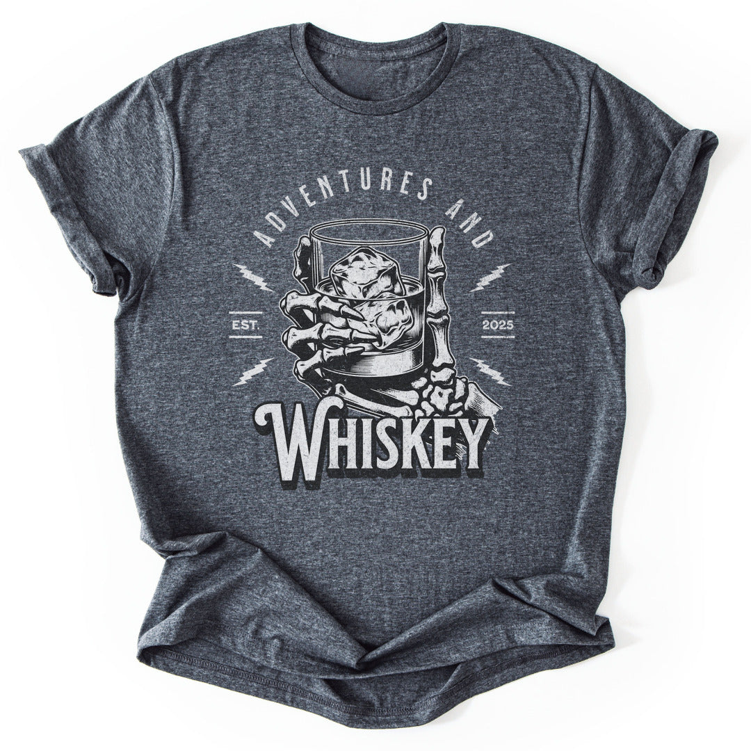 T-Shirt Dark Heather / S Adventures And Whiskey