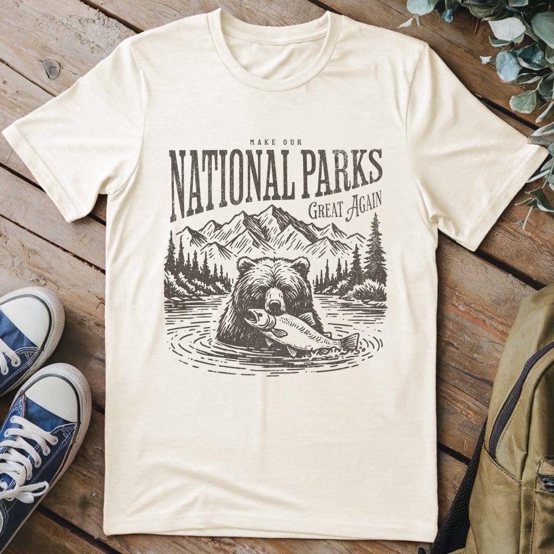 T-Shirt Natural / S Make The National Parks Great Again T-Shirt