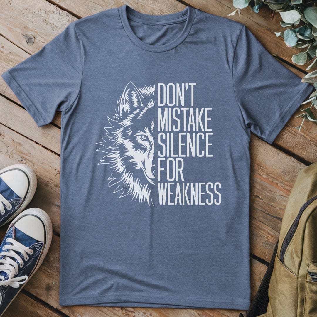 T-Shirt Heather Indigo / S Don't Mistake Silence T-Shirt