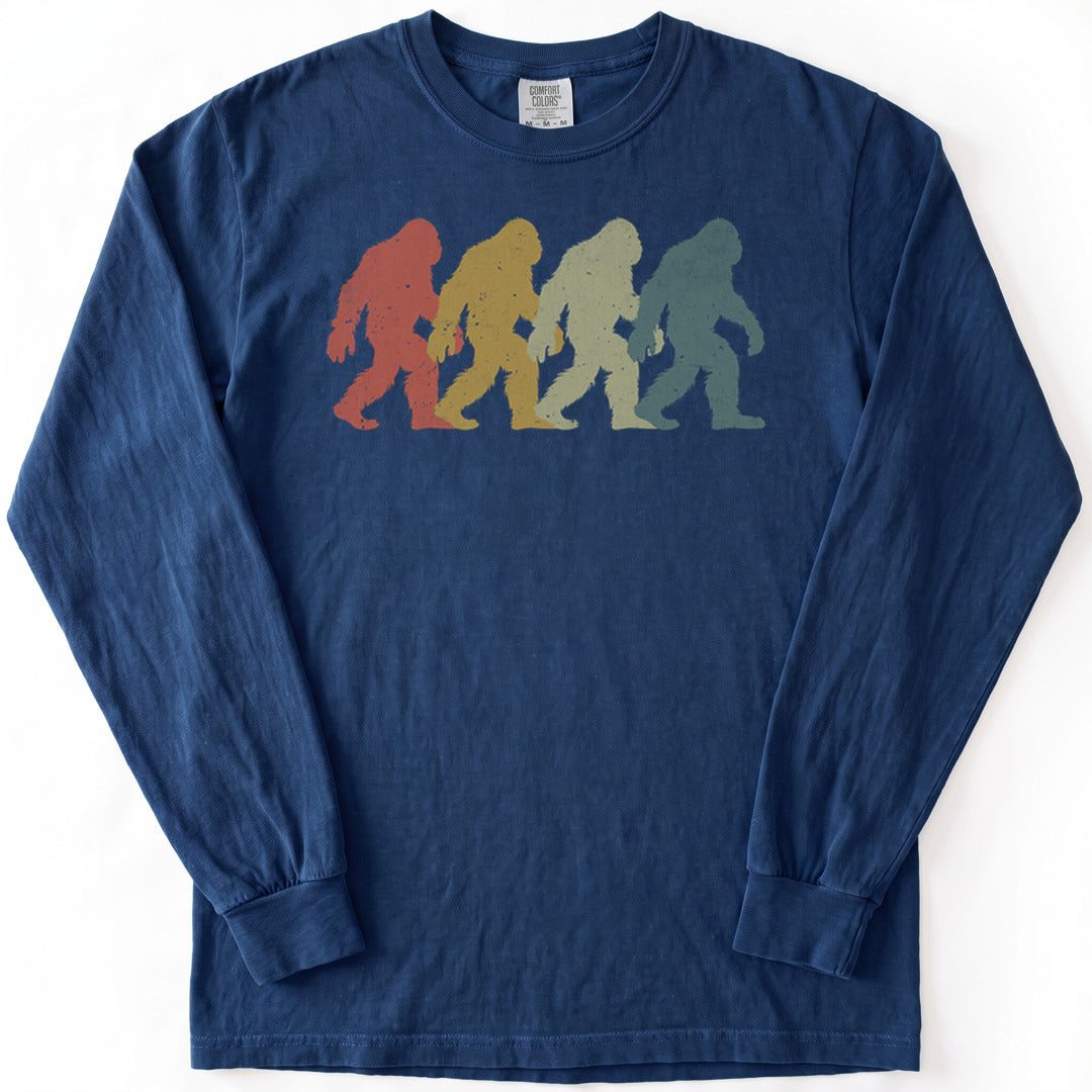 Walkin’ with Legends Bigfoot Premium LS - Comfort Colors garment-dyed long sleeve in True Navy from Summit Soul