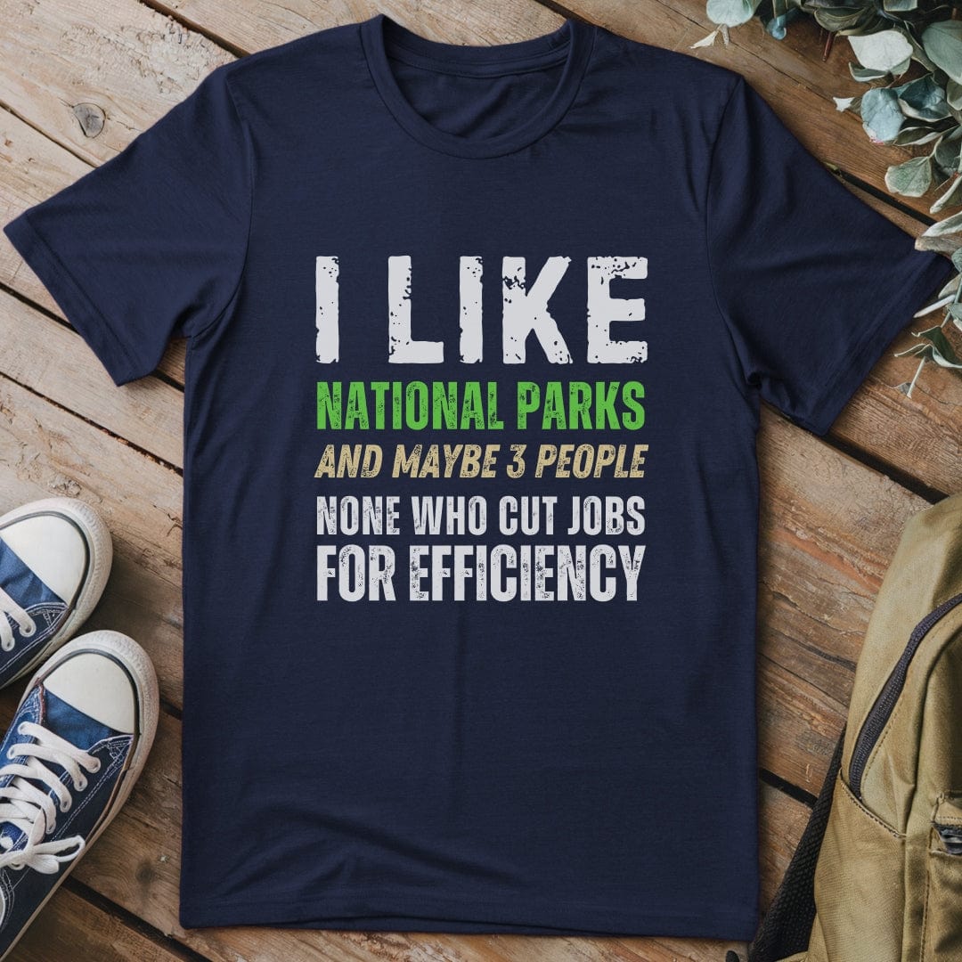 T-Shirt Navy / S I Like National Parks Funny T-Shirt