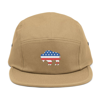 Hats 5 Panel Cap - Bison