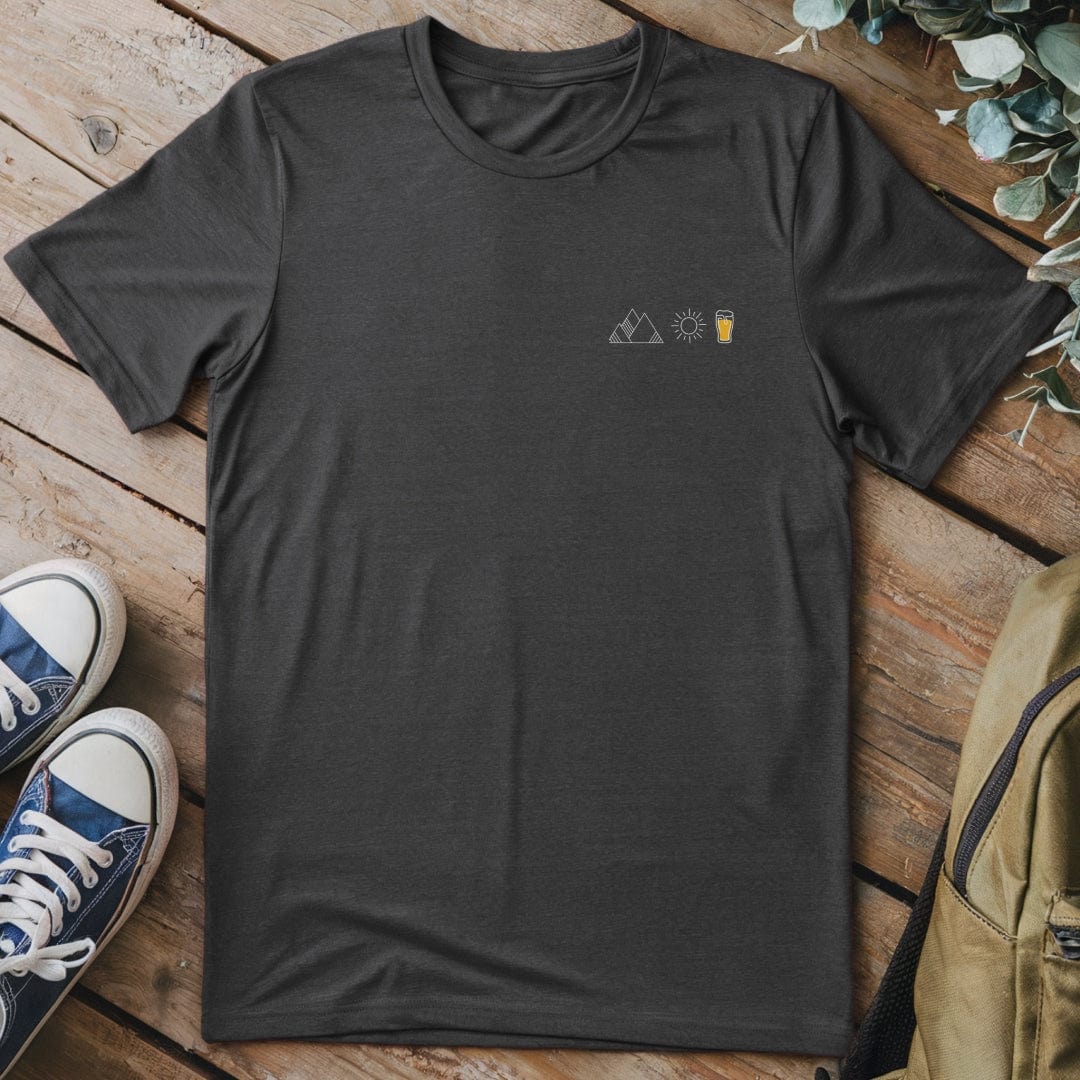 T-Shirt Dark Heather / S Mountain Sun Beer 2 T-Shirt