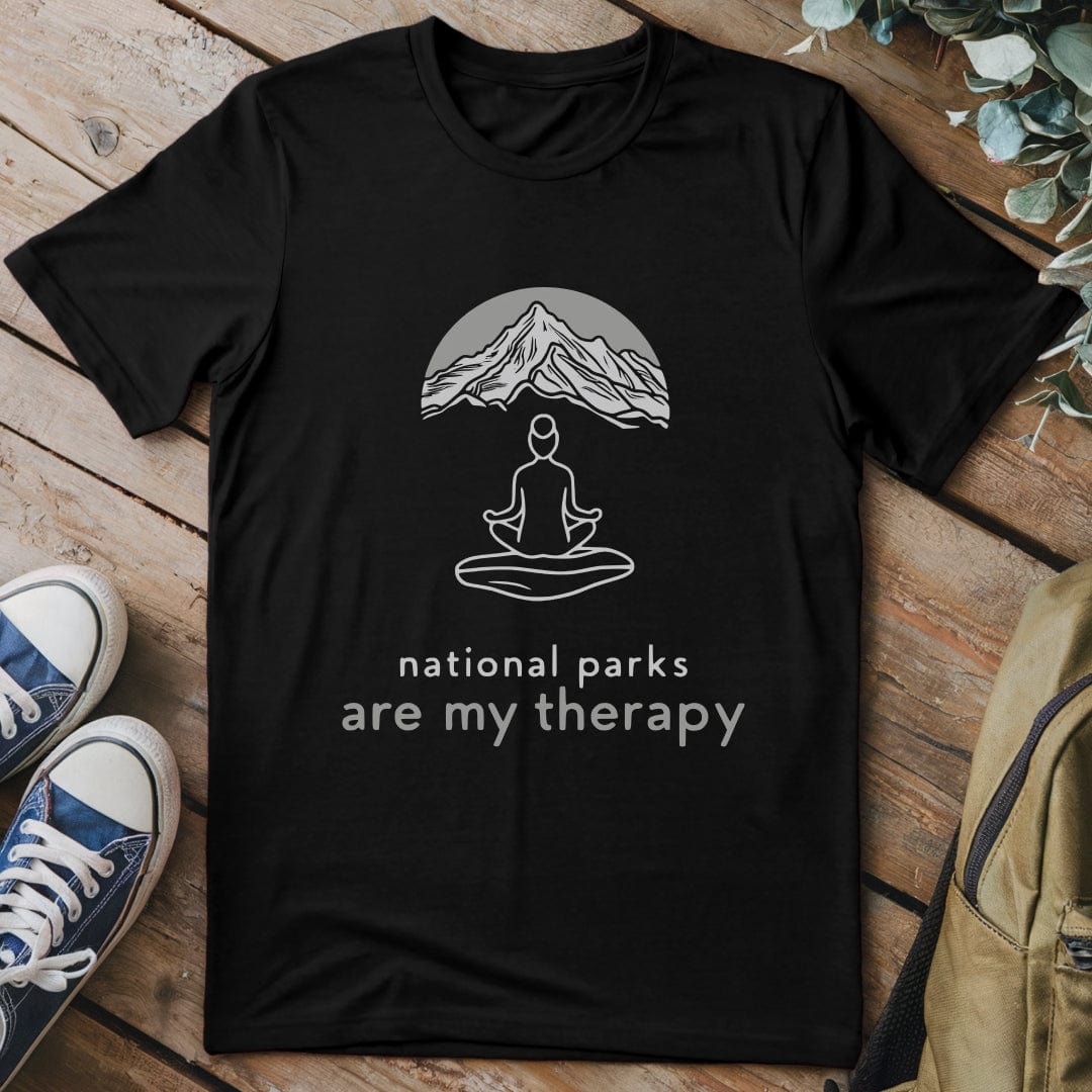 T-Shirt Black / S National Parks Therapy T-Shirt
