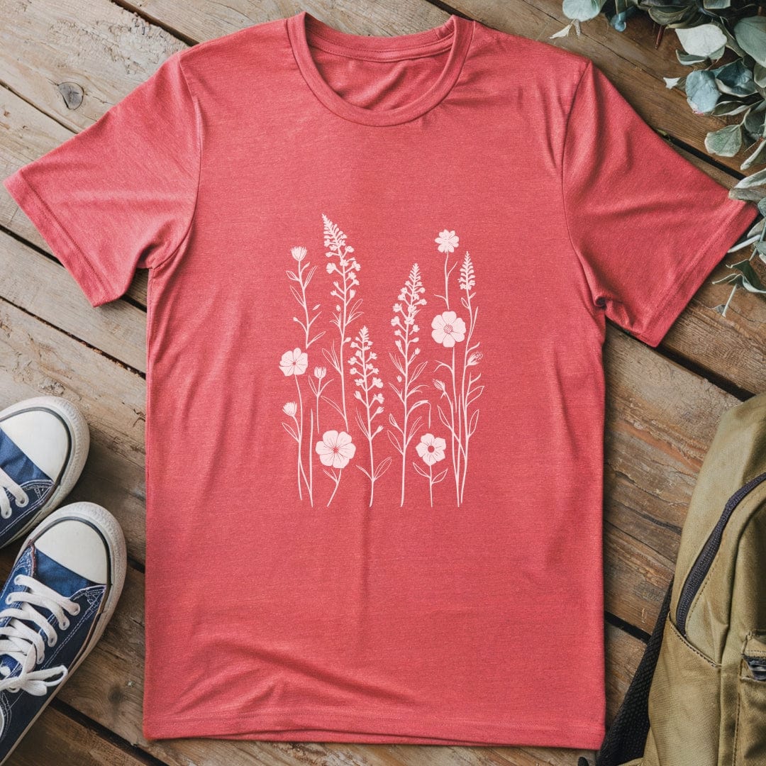 T-Shirt Heather Red / S Wildflowers T-Shirt