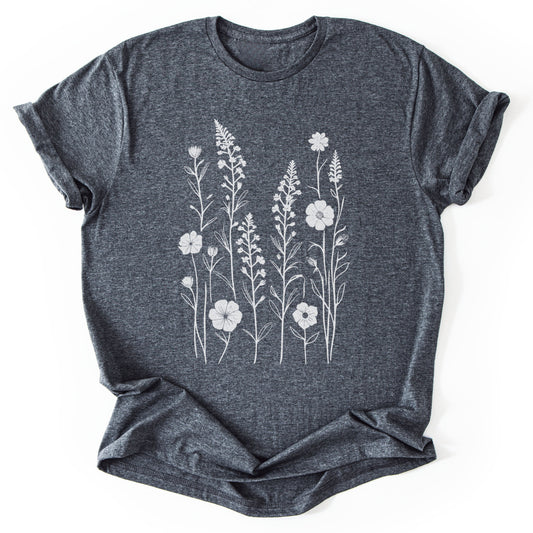 T-Shirt Dark Heather / S Wildflowers T-Shirt