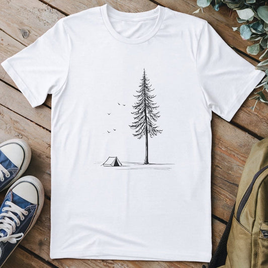 T-Shirt White / S Camping T-Shirt