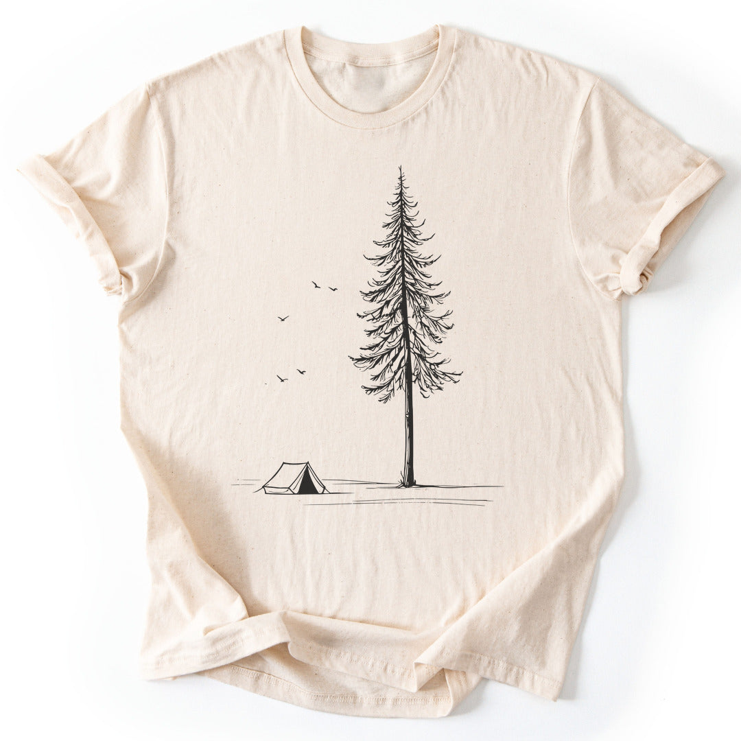 T-Shirt Natural / S Camping T-Shirt