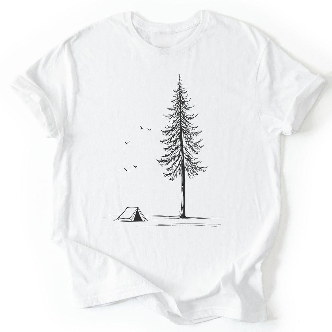 T-Shirt White / S Camping T-Shirt