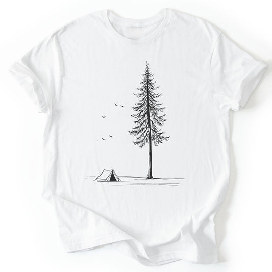 T-Shirt White / S Camping T-Shirt