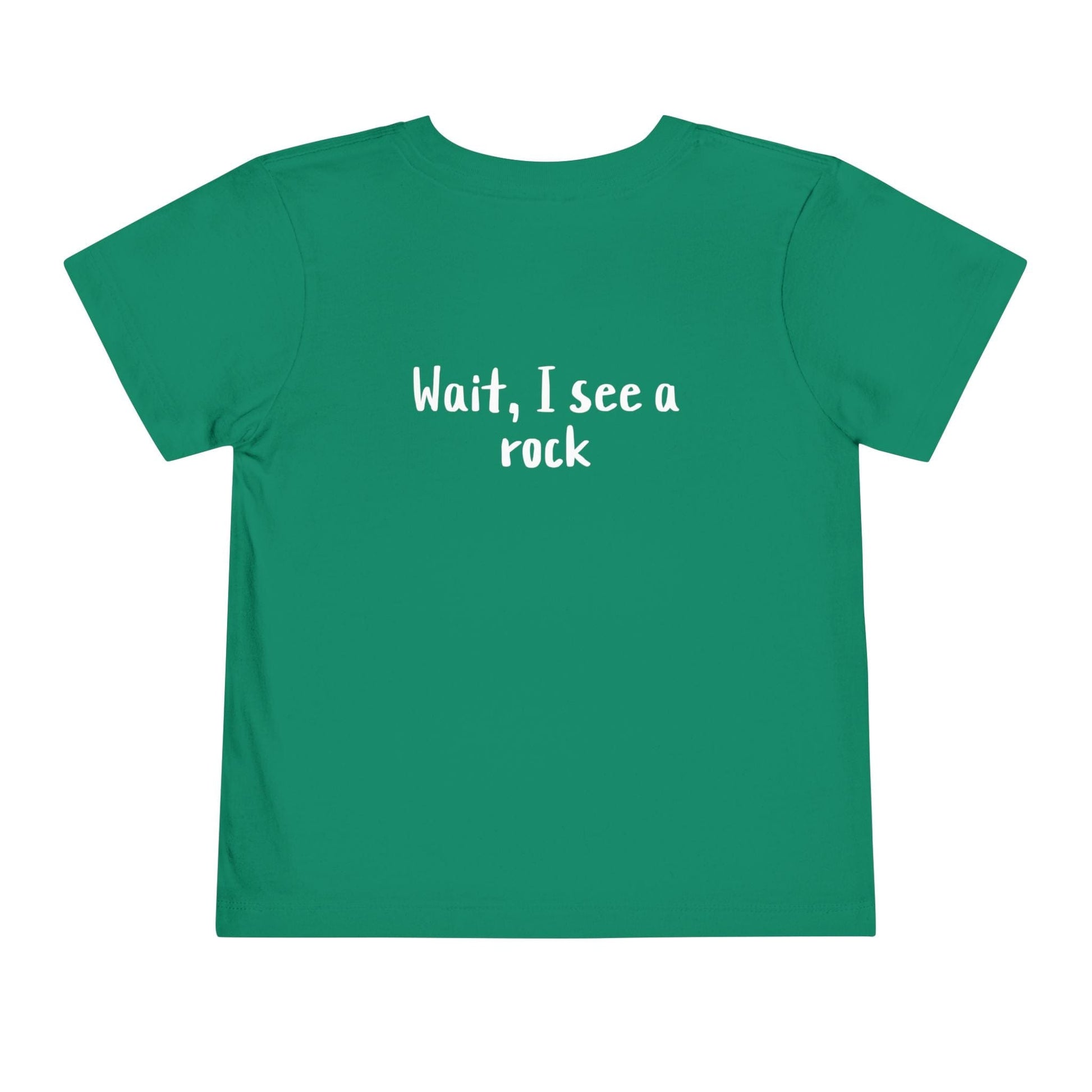 Kids clothes Easily Distracted By Rocks Premium Toddler T-Shirt (Front & Back Print)